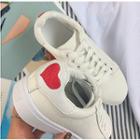 Heart Back Lace Up Sneakers