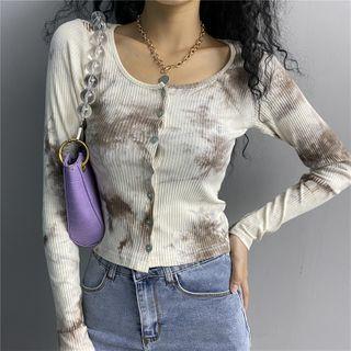 Tie-dye Long-sleeve Top