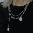 Alloy Layered Necklace 0460a - Necklace - Smiley Face - One Size
