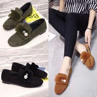 Beaded Flat Loafers