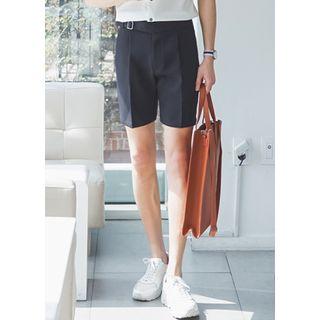 Front-tab Belted Shorts (2 Designs)