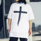 Short-sleeve Cross Print T-shirt