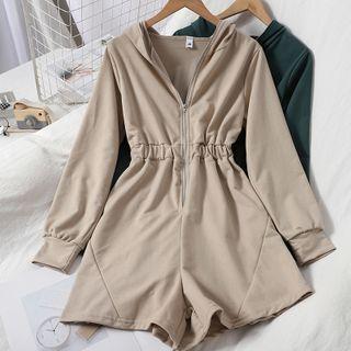 Hooded Zip Playsuit