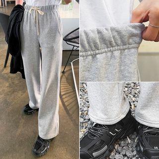 Wide Straight-cut Sweatpants