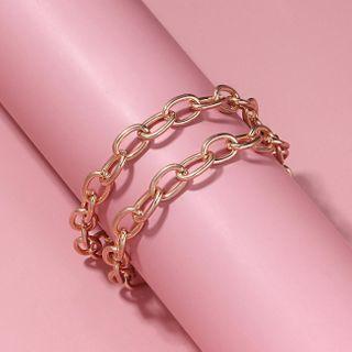 Alloy Layered Chunky Bracelet