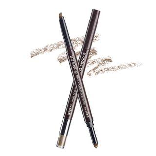 The Saem - Eco Soul Pencil & Powder Dual Brow (#01 Natural Brown)