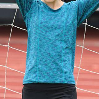 Sports Hooded Long-sleeve T-shirt