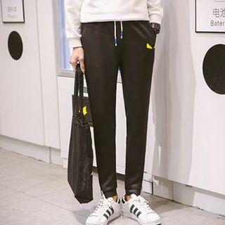 Print Drawstring Waist Sweatpants