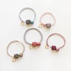 Dotted Cube Letter D Hair Tie