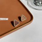 Triangle Plaid Alloy Earring