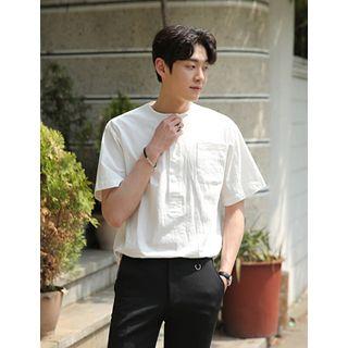 Pocket-front Boxy-fit Henley