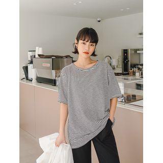Plus Size Boxy Stripe T-shirt