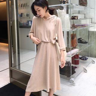 Plain Hoodie / Wide-leg Sweatpants / Asymmetrical Midi A-line Skirt
