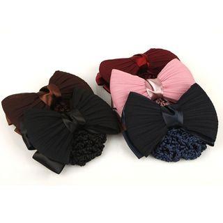Bow Barrette With Bun Cover