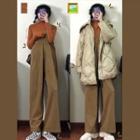 Set: Turtleneck Long-sleeve Top + Jumper Pants