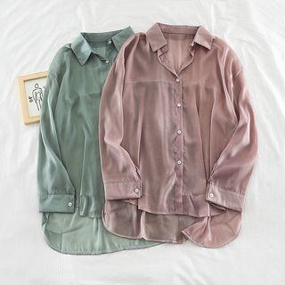 Plain Chiffon Cardigan