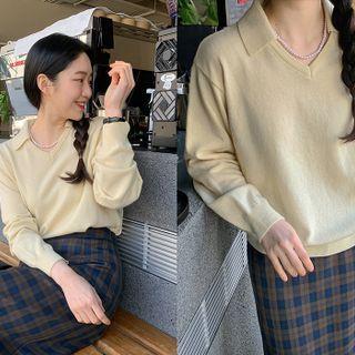 Collared Woolen Sweater