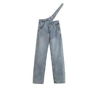 Suspender Straight Leg Jeans / Denim Shorts