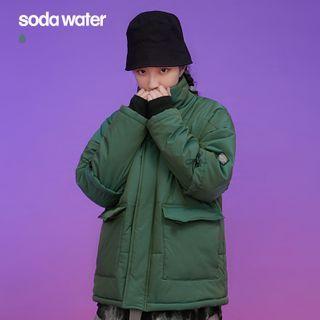 Reflective-lettering Padded Coat