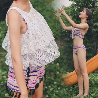 Tiered 2-piece Swimdress