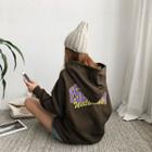 Text-back Oversized Hoodie