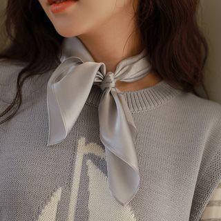 Plain Colored Silk Square Scarf