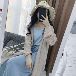Side Slit Long Cardigan