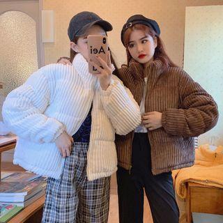 Stand-collar Cropped Padded Jacket
