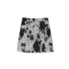 Floral Print Skinny A-line Mini Skirt