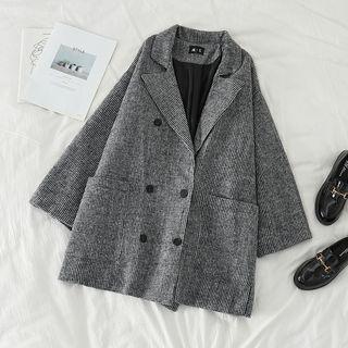 Loose-fit Jacket Dark Gray - One Size