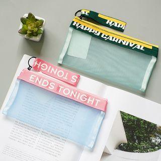 Lettering A5 Mesh Pouch