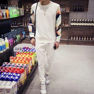 Set: Long-sleeve Printed T-shirt + Pants