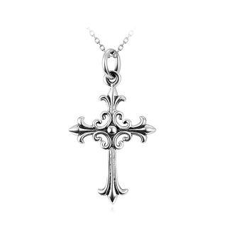 925 Sterling Silver Christian Cross Pendant With Necklace