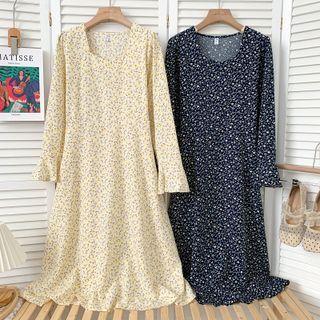 Tie-back Floral Midi Dress In 8 Colors