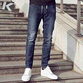 Slim-fit Striped Jeans