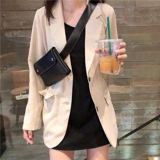 Plain Blazer As Shown In Figure - One Size
