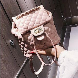 Chain Detail Quilted Backpack