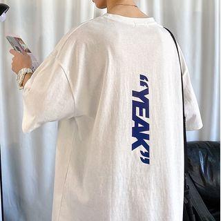 Short-sleeve Letter-back T-shirt