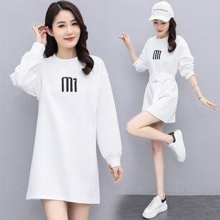 Print Mini Sweatshirt Dress