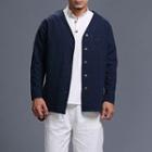 V-neck Linen Cotton Jacket