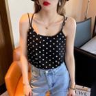Strappy Dotted Camisole Top