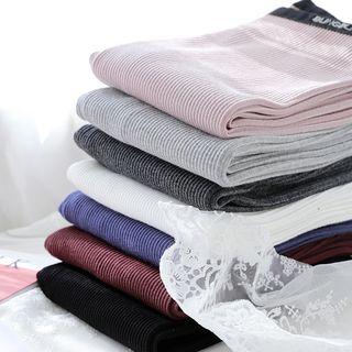 Lettering Ribbed Leggings