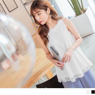 Sleeveless Lace Tent Top