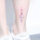 Planet Print Waterproof Temporary Tattoo One Piece - One Size