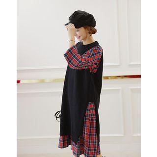 Crew-neck Sleeveless Long Knit Top
