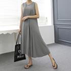 Asymmetric-hem Tank Dress