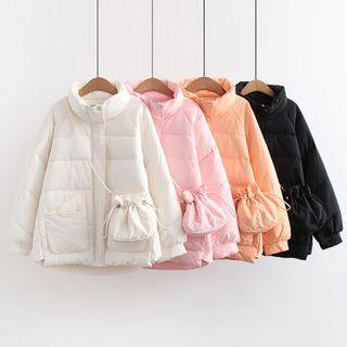 Set: Padded Jacket + Drawstring Bucket Bag