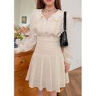 Smocked Waist Cotton Skirt