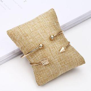 Bead Alloy Open Bangle / Arrow Alloy Open Bangle