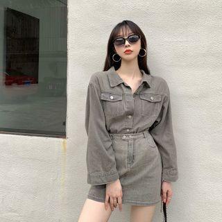 Loose-fit Denim Jacket / Slim-fit Denim Skirt (various Designs)